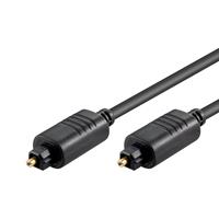 Goobay Toslink M/Toslink M - 2.2mm - fiber optische kabel - fiber optic cable - audio kabel - Fiber optische kabel - M/M - 3 meter - 2.2mm - Zwart
