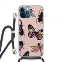 CaseCompany Tiny Bugs: iPhone 13 Pro Max Transparant Hoesje met koord