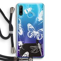 CaseCompany Tiny Bugs: Huawei P30 Lite Transparant Hoesje met koord