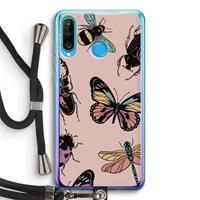 CaseCompany Tiny Bugs: Huawei P30 Lite Transparant Hoesje met koord