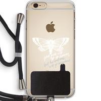 CaseCompany Good or bad: iPhone 6 PLUS / 6S PLUS Transparant Hoesje met koord