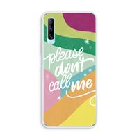 CaseCompany Don't call: Huawei P Smart Pro Transparant Hoesje