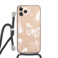 CaseCompany Tiny Bugs: iPhone 11 Pro Transparant Hoesje met koord