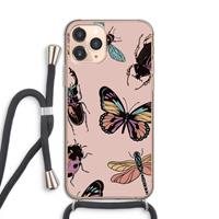 CaseCompany Tiny Bugs: iPhone 11 Pro Transparant Hoesje met koord