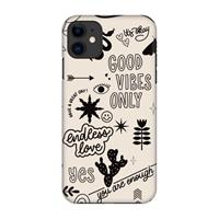 CaseCompany Good vibes: Volledig geprint iPhone 11 Hoesje