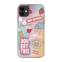 CaseCompany Positivity: Volledig geprint iPhone 11 Hoesje