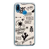 CaseCompany Good vibes: Huawei P20 Lite Transparant Hoesje