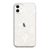 CaseCompany Good vibes: iPhone 11 Transparant Hoesje