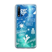 CaseCompany Good vibes: Huawei P20 Lite (2019) Transparant Hoesje
