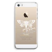 CaseCompany Good or bad: iPhone 5 / 5S / SE Transparant Hoesje
