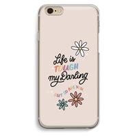 CaseCompany Tough Life: iPhone 6 / 6S Transparant Hoesje