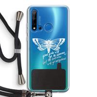 CaseCompany Good or bad: Huawei P20 Lite (2019) Transparant Hoesje met koord