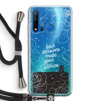 CaseCompany Good stories: Huawei P20 Lite (2019) Transparant Hoesje met koord