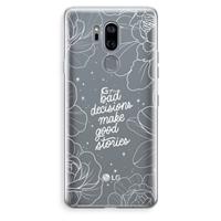CaseCompany Good stories: LG G7 Thinq Transparant Hoesje