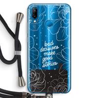 CaseCompany Good stories: Huawei P20 Lite Transparant Hoesje met koord