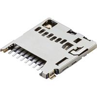 Molex 5033981892 2400 pcs 1.10mm Pitch microSD Memory Card Connector, Normal Mount Surface Mount, Push-Push Type, 1.28mm Height