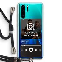 CaseCompany Music Player: Huawei P30 Pro Transparant Hoesje met koord