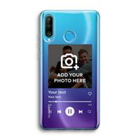CaseCompany Music Player: Huawei P30 Lite Transparant Hoesje
