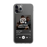 CaseCompany Music Player: iPhone 11 Pro Max Transparant Hoesje