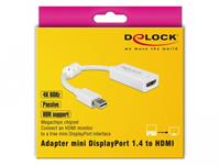 Delock Adapter mini DisplayPort > HDMI 4K 60Hz mit HDR Funktion passiv