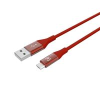 Micro-usb Kabel, 1 Meter, Rood - Celly Feeling