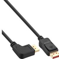 InLine DisplayPort 1.4 cable 8K4K left angled black/gold 5m