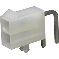 Molex 39301020 Mini-Fit Jr. Header, Dual Row, Right-Angle, with Snap-in Plastic Peg PCB Lock, 2 Circ