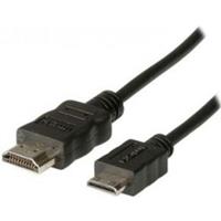 ADJ 300-00012 HDMI kabel 2 m HDMI Type A (Standaard) HDMI Type C (Mini) Zwart