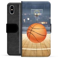 iPhone X / iPhone XS Premium Portemonnee Hoesje - Basketbal