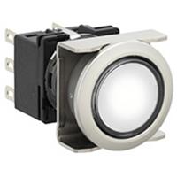 Idec LB6ML-M1T64PW Leuchtdrucktaster 250 V, 125 V, 30V 5A 2 x Aus/(Ein) tastend (Ø) 22mm IP65 1St.