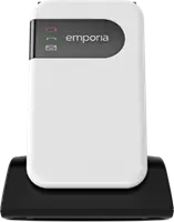 Emporia SIMPLICITYglam.4G. Vormfactor: Flip. SIM-kaart-capaciteit: Single SIM. Beeldschermdiagonaal: 7,11 cm (2.8"). Bluetooth. Batterijtechnologie: Lithium-Ion (Li-Ion), Capaciteit van de accu/ba