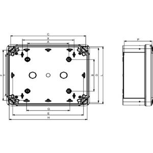 schneiderelectric Schneider Electric NSYTBP191210H PC-Gehäuse 105 x 192 x 105 Polycarbonat Lichtgrau (RAL 7035) 2St.