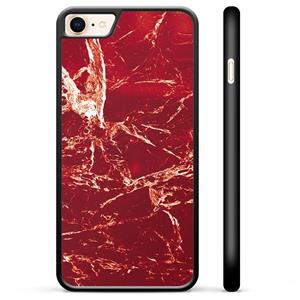 iPhone 7/8/SE (2020)/SE (2022) Beschermende Cover - Rode Marmer