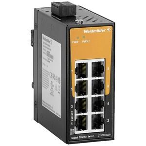 Weidmüller IE-SW-EL08-8GT-MINI Industrial Ethernet Switch 10 / 100 / 1000 MBit/s