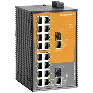 Weidmüller IE-SW-EL18-16TX-2GC Industrial Ethernet Switch 10 / 100 / 1000MBit/s