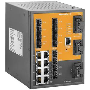 Weidmüller IE-SW-SL20M-8GT-12GESFP-LV Industrial Ethernet Switch 10 / 100 / 1000MBit/s