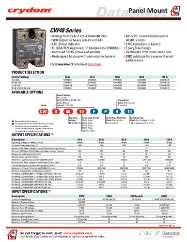 Crydom CWA4825E CRZ SSR