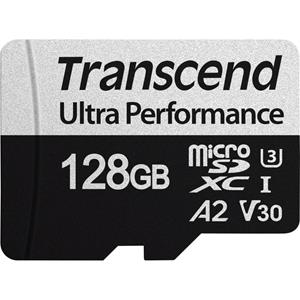 Transcend microSDXC 340S microSDHC-kaart 128 GB Class 10, Class 3 UHS-I