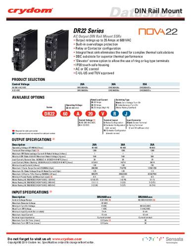 Crydom DR2260A20W CRZ SSC
