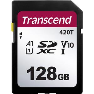 Transcend TS128GSDC420T SD-kaart 128 GB v30 Video Speed Class