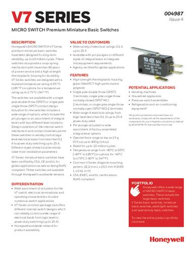 honeywellsps Honeywell V7-1C29D8 MR