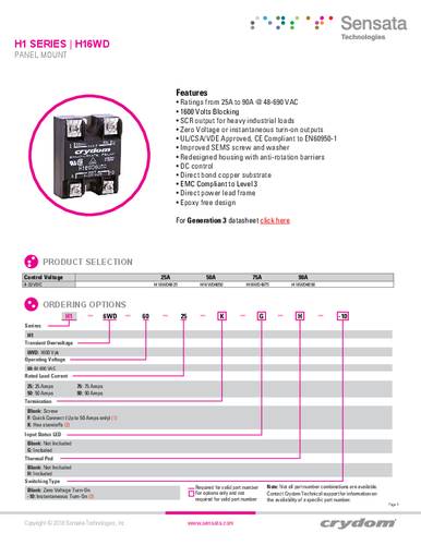 Crydom H16WD6050-10 CRZ