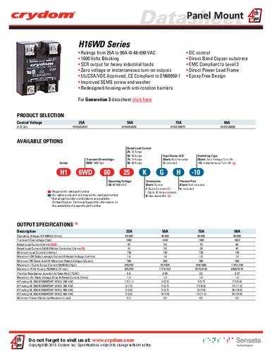 Crydom H16WD6050G-10 CRZ