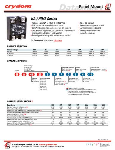 Crydom HA4850EF CRZ SSR