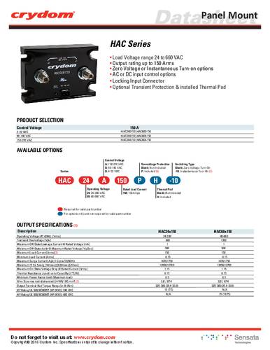 Crydom HAC24D150H CRZ SSC