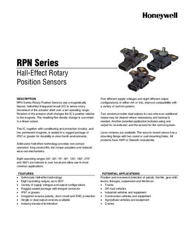 honeywellsps Honeywell SPS Positionssensor RPN1A112