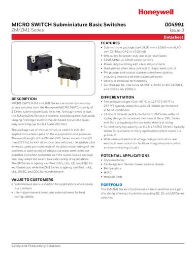 honeywellsps Honeywell ZM50E20B01 MR