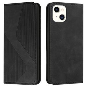 Zakelijke stijl iPhone 13 Wallet Case - Zwart