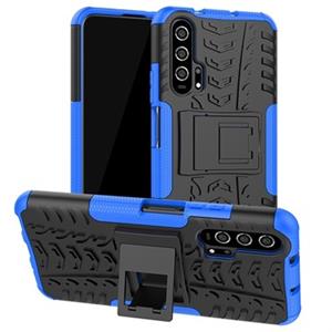 Honor 20 Pro Anti-Slip Hybrid Case met Standaard - Blauw / Zwart