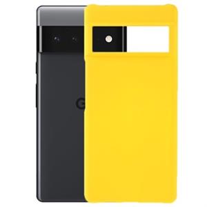 Google Pixel 6 Pro rubberen plastic behuizing - geel